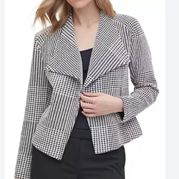 Calvin Klein Classic Mini Houndstooth Jacket - Picture 1 of 4